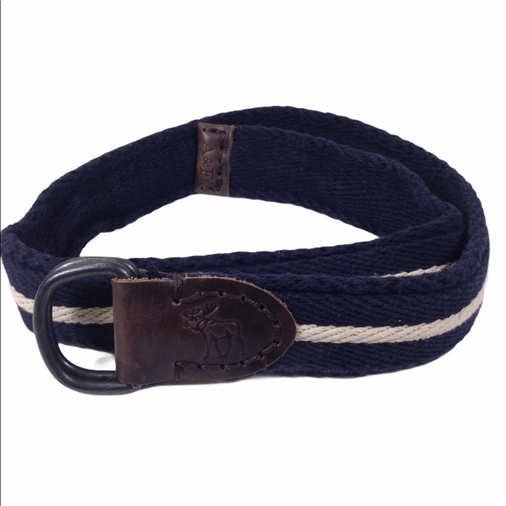 Abercrombie & Fitch Leather Woven Cargo Belt